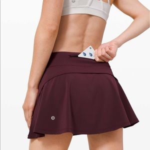 Lululemon Play Off The Pleats Cassis Skirt